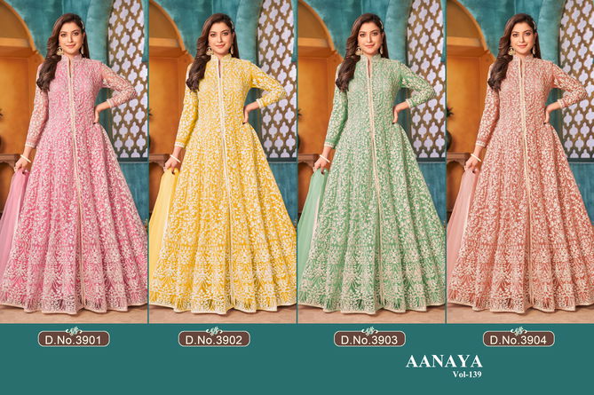 Aanaya Vol 139 Heavy Sequence Wedding Salwar Suits Catalog